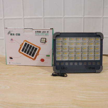 Solar USB Rechargeable LED Flood Light – Waterproof & Portable - raw live camera photo