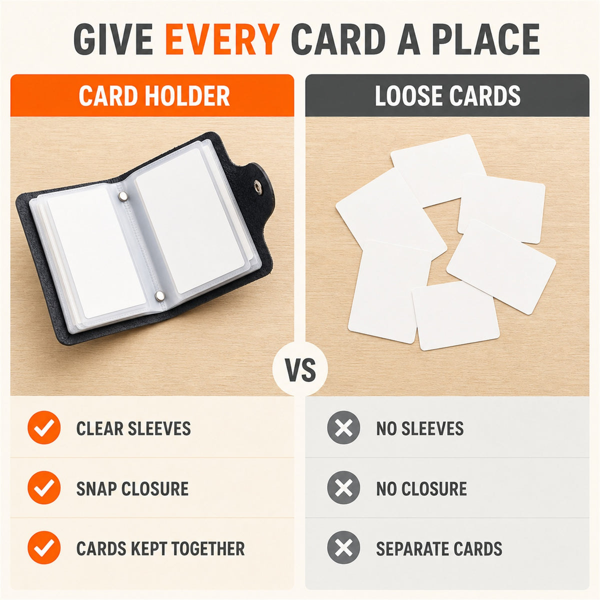 Card Holder Wallet – Slim, Durable PU Leather Organizer for Cards - product comparison