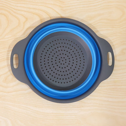 Foldable Silicone Strainer – Space-Saving Kitchen Drainer with Handles - raw live camera photo