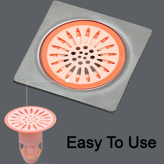 7968 Deodorant Floor Drain Core Silicone Drain Stopper Insectproof Anti-Odor Hair Trap Plug Trap for Kitchen Bathroom Toilet