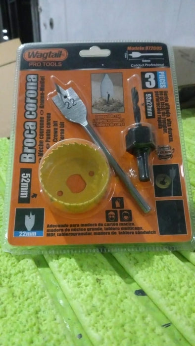 Door Lock Installation (22mmx150mm) Hole Saw Kit (1 Set)