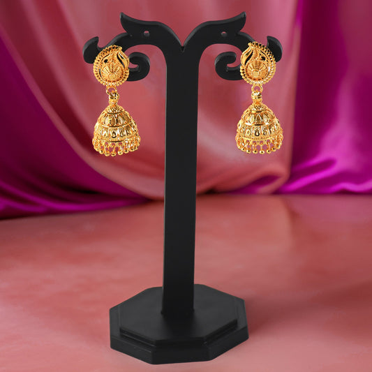 Cultural Majesty: Handcrafted Jumka Earrings for a Classic Touch