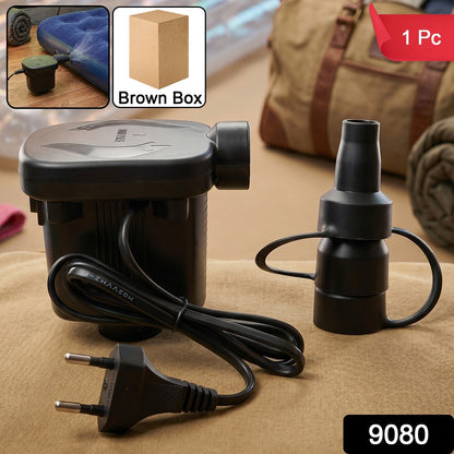 Electric Air Pump Inflator Deflator with Nozzles for Air Bed Pool Float (1 Pc)