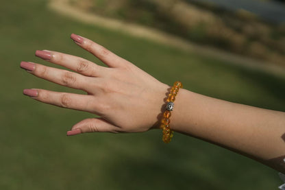 Citrine Crystal Stone Yellow Bracelet