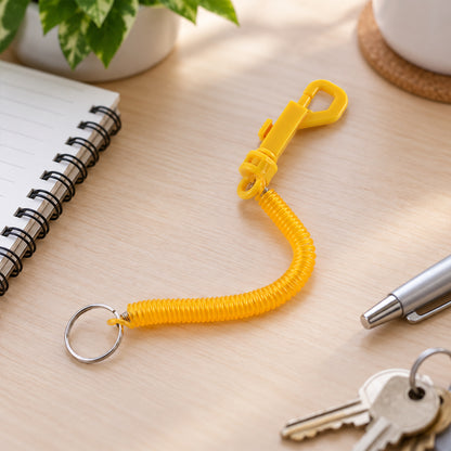 Retractable Keychain – Durable Coiled Key Holder with Carabiner