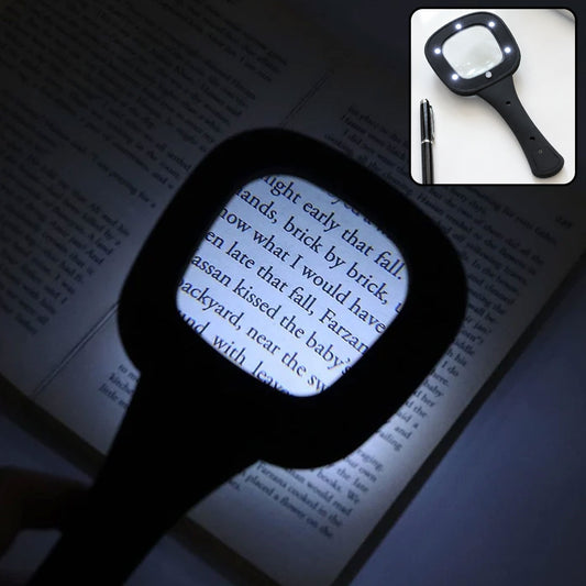 LED Magnifying Glass – 6-LED Lighted for Reading | worko