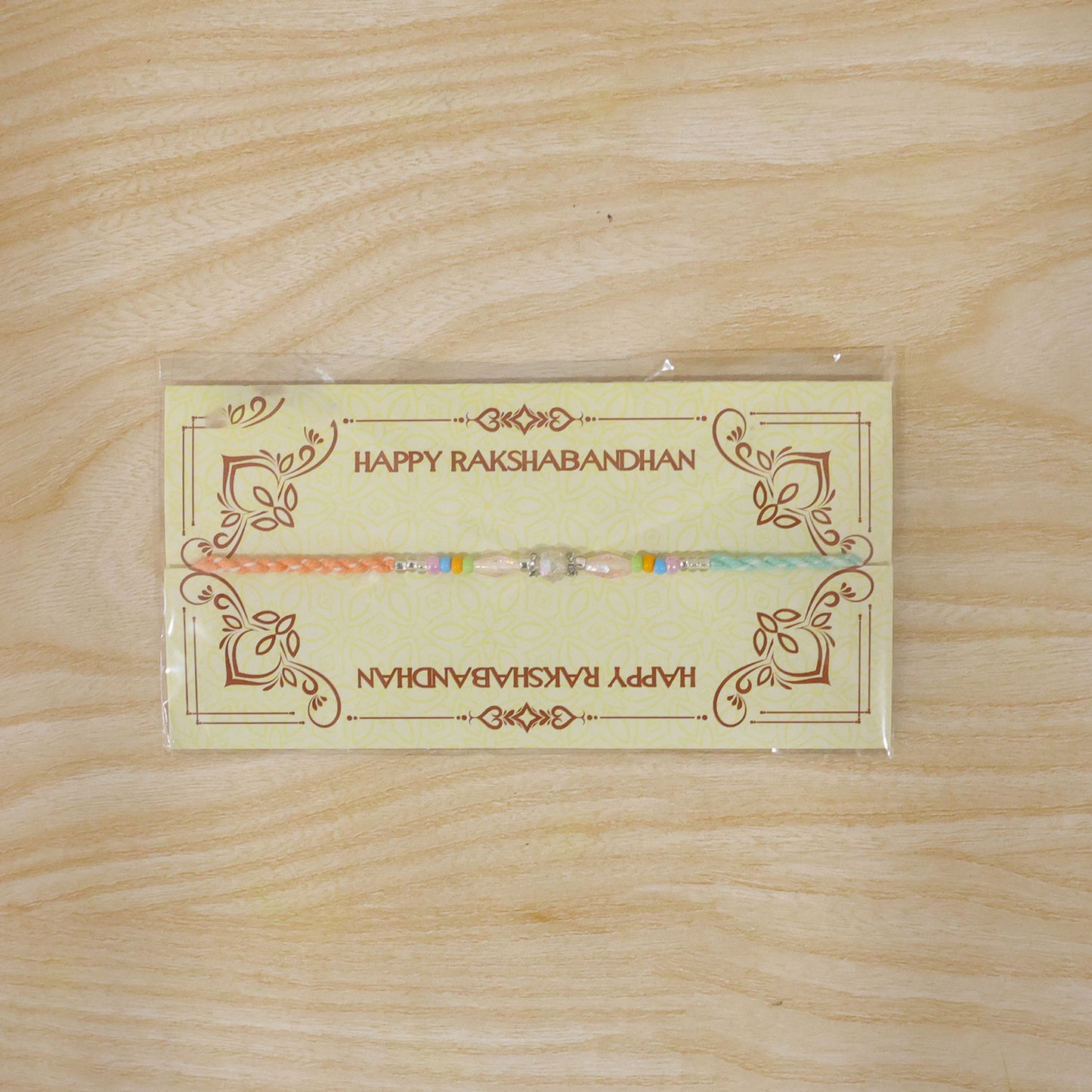 Premium Sparkle Designer Rakhi with Pearl Detail, Stone Centre and Gift Ready Style