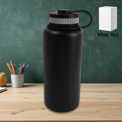 Stainless Steel Double Wall Vacuum-Insulated Drink Water Bottle (1000 ML / Mix Color)