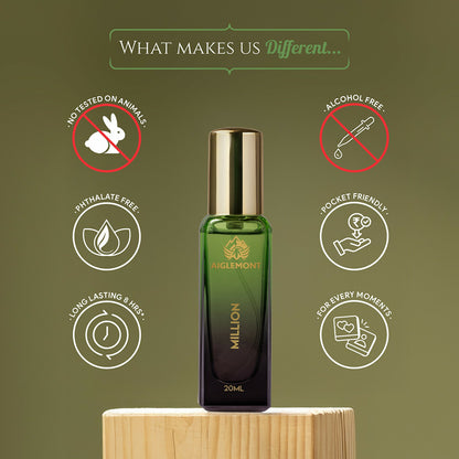 Aiglemont Million Alcohol-Free Long Lasting Perfume Spray for Men & Women 20ml