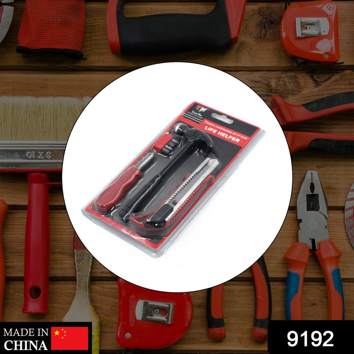 9192 4PCS HELPER TOOL SET USED WHILE DOING PLUMBING AND ELECTRICIAN REPAIRMENT IN ALL KINDS OF PLACES LIKE HOUSEHOLD AND OFFICIAL DEPARTMENTS ETC.
