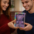 Purple Glitter Teddy Bear Showpiece – Perfect Decorative Gift