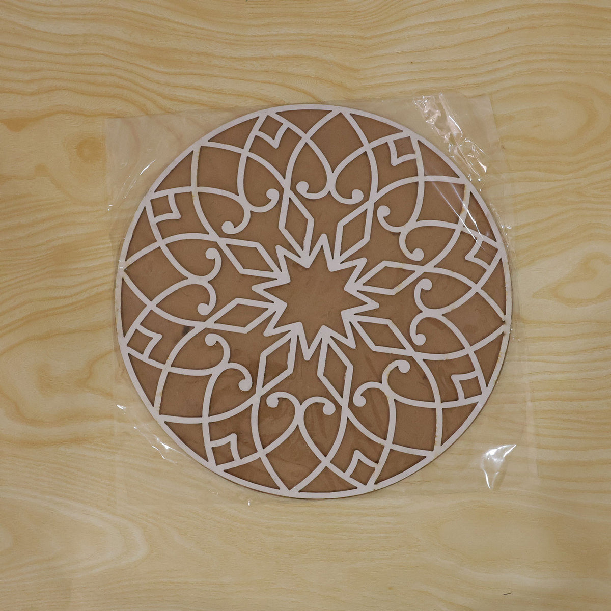 Designer Round Rangoli Stencil for Diwali, Navratri and Wedding Floor Decor