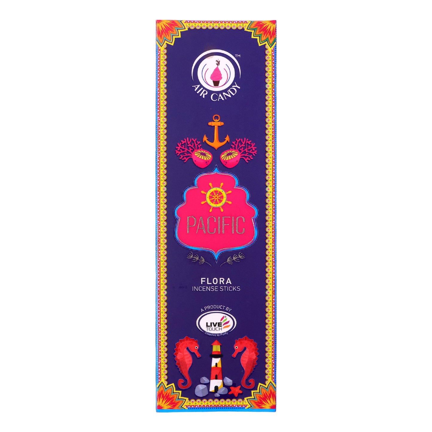 Pacific Flora Incense Sticks with Long Lasting Fragrance and Refreshing Aroma