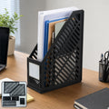 Plastic Vertical File Holder Stand – Keeps Desk Organized and Clutter-Free