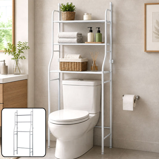 Over Toilet Storage Rack – Space-Saving Metal Shelf | Bathora