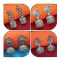 Oxidised Jhumki Earrings Combo – Traditional Indian Ethnic Style