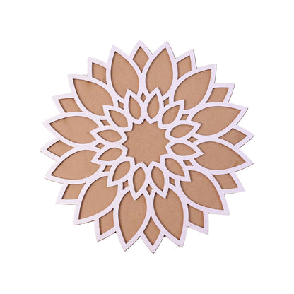 Sun Mandala Rangoli Stencil (12 Inch) | Reusable MDF Template for Diwali Entrance Decor