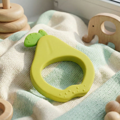 Guava shaped silicone baby teether