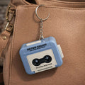 Retro Cassette Tape Keychain – Nostalgic Click Sound Accessory