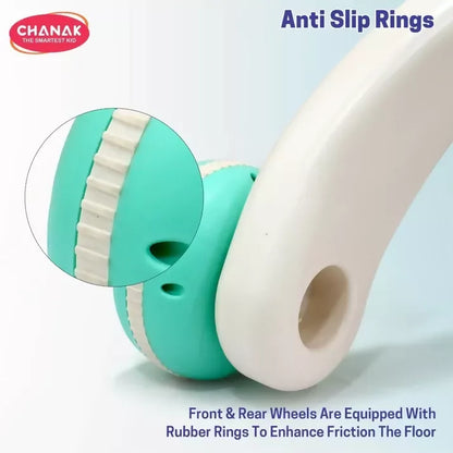 Aditi Happy Feet Baby Walker, Anti-Slip Wheels, Music, Stable Design with Water Tank (9+Month)