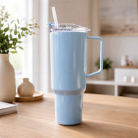 Travel Tumbler 1800 ML with Handle and Straw Lid for Journeys (1 Pc)