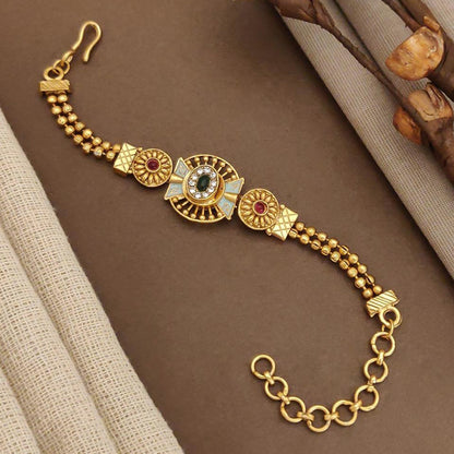 Elegant Gold-Plated Link Bracelet