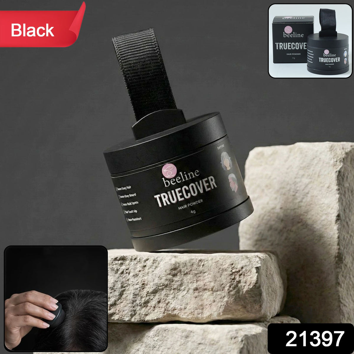 Hairline Color Powder - Instant Grey Hair Coverage - Image 2