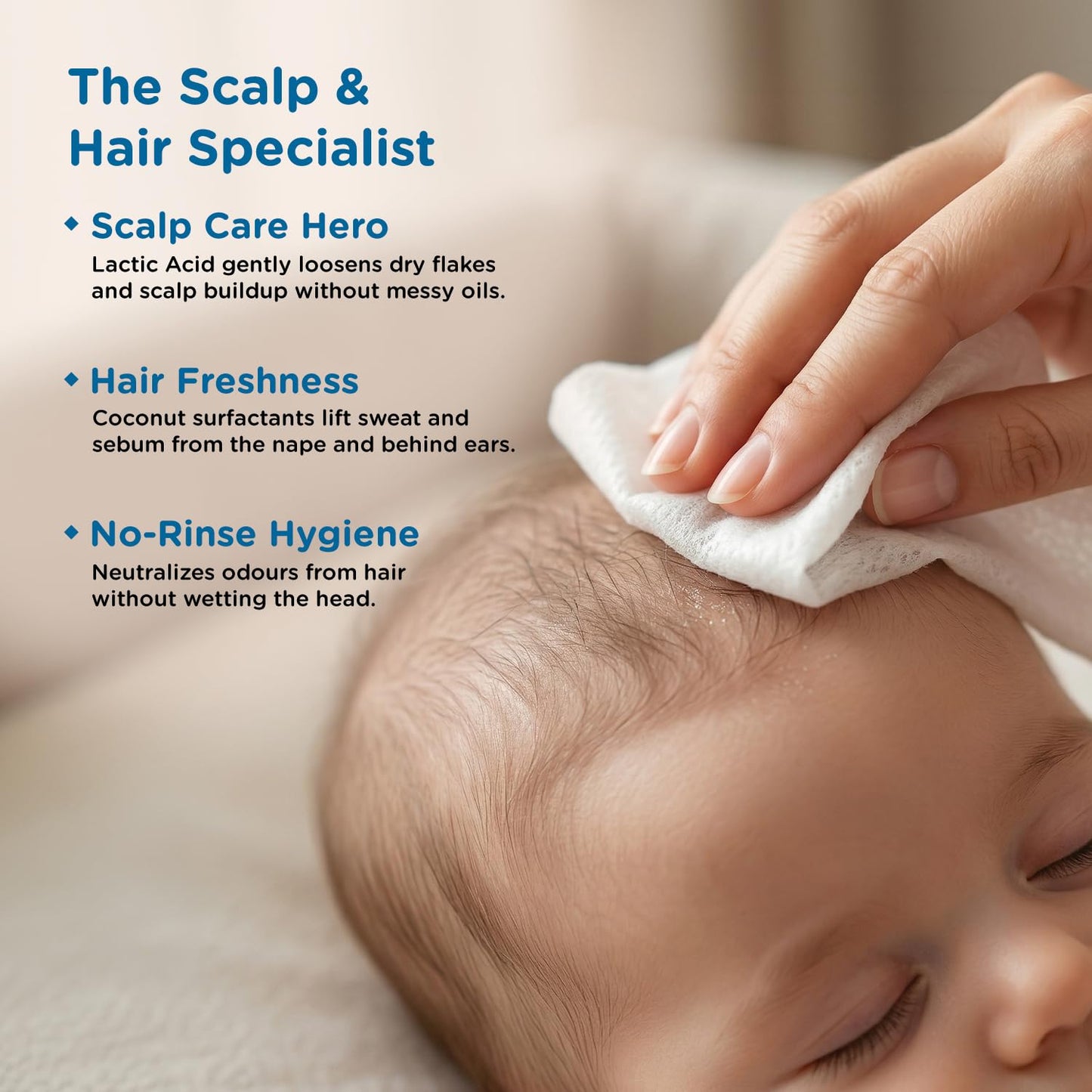 Baby wet wipes for daily hygiene