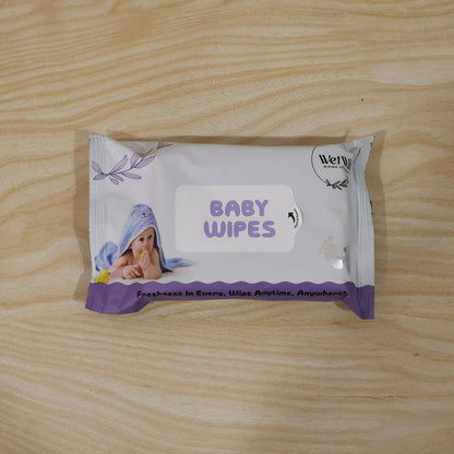 Wetwisk baby wipes in use