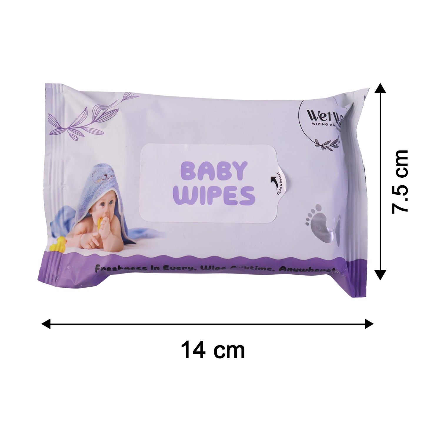 Baby wipes pack size reference