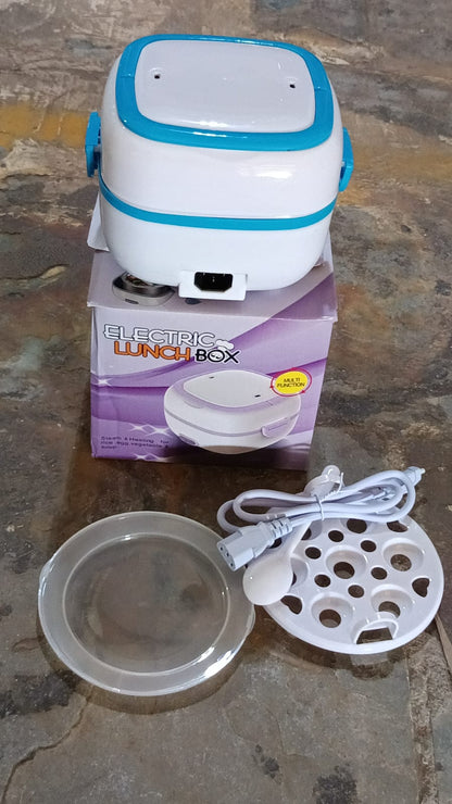 Customize Electric Lunch Box Portable Food Warmer Food Heating Lunch Box Removable Food-Grade Stainless Steel Compartments, 220V 200W, for Car, Truck, office 