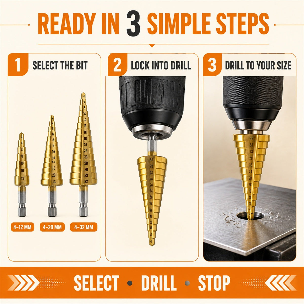 0437_3pc_stepdrill usage guide