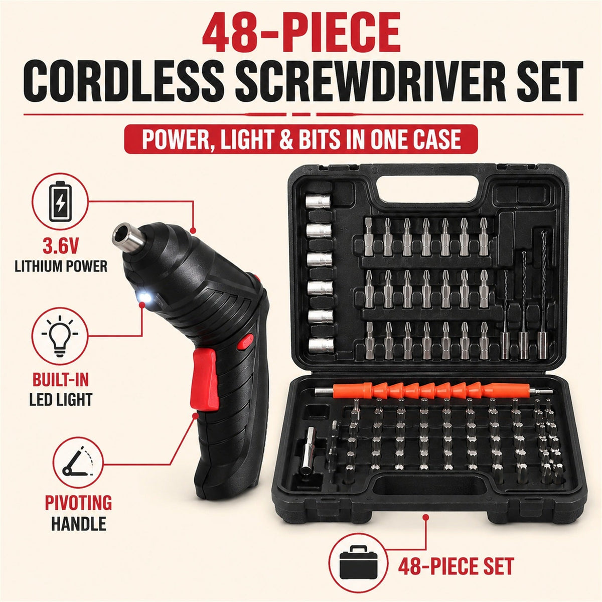 15198_screwdriver_bit_with_led_light_48pc features