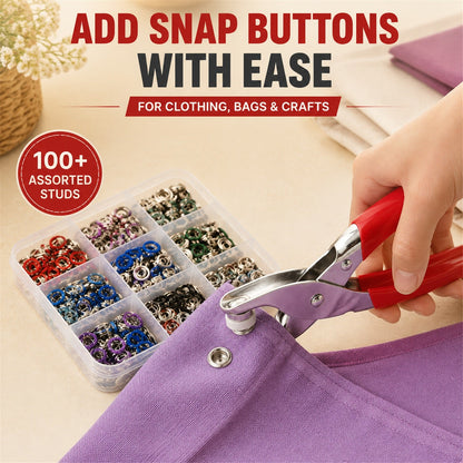 15613_snap_button_fastener_plier_kit live use