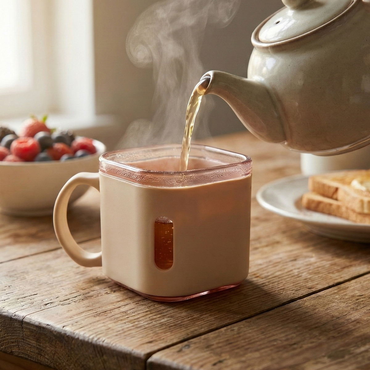11023_square_tea_cup_6pc_150ml pouring