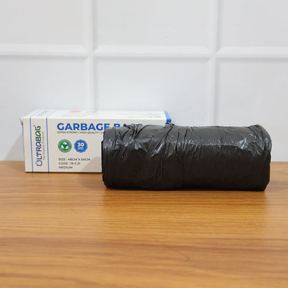 Extra-Strong Garbage Bag Roll – Leak-Proof & Tear-Resistant 48x54cm