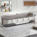 Bathroom Wall Shelf – Space-Saving with Hooks & Modern Design