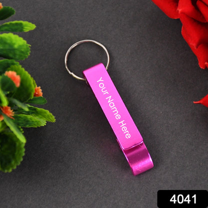 Customized Metal Bottle Opener Keychain (1 Pc)