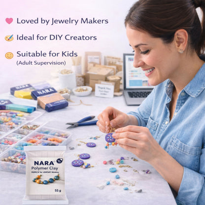 Creative artwork made with polymer clay kit