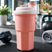 Sports Water Bottle 400ml Leakproof Flip Lid Shaker Tumbler for Gym (1 Pc)