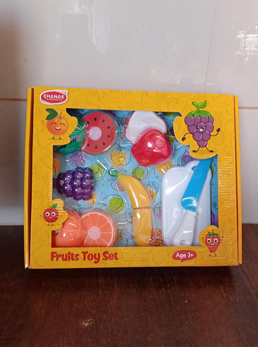 Realistic Sliceable Fruits Cutting Play Toy Set (7 Pcs Set)