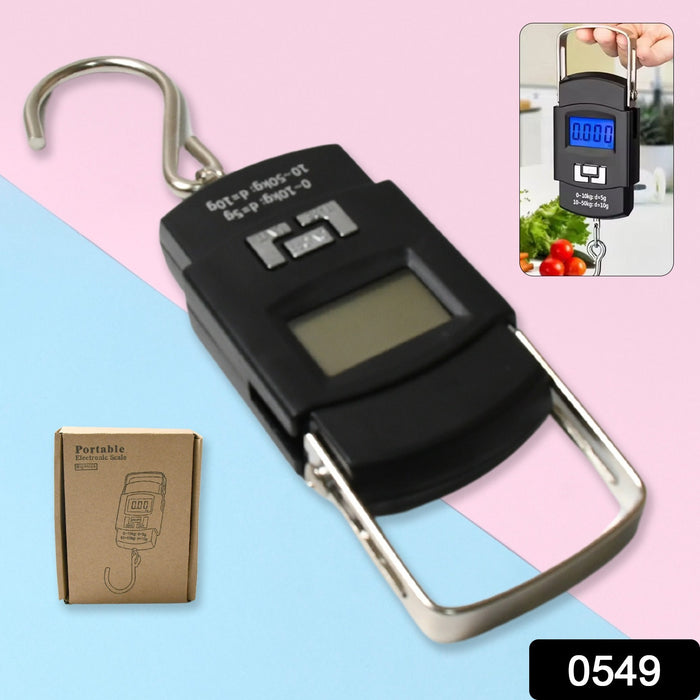 549 Digital Portable Hook Type Weighing Scale (50 kg, Multicolor)