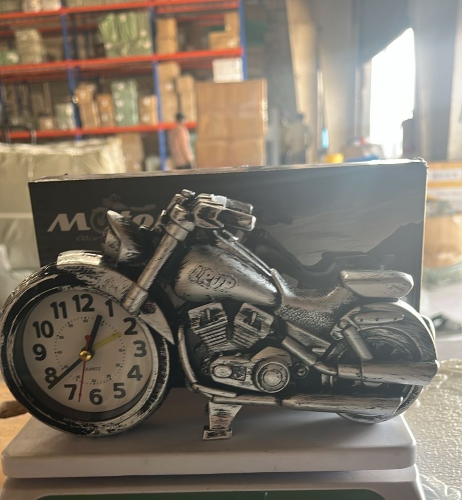 Motorcycle Alarm Clock, Motor Table Clock for Home Decor (1 Pc)