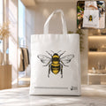 Multipurpose Bee Print Carry Hand Bag – Eco-Friendly & Spacious