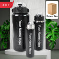 Customized Insulated Water Bottle Set – 3 Pcs SS | CustomSpot