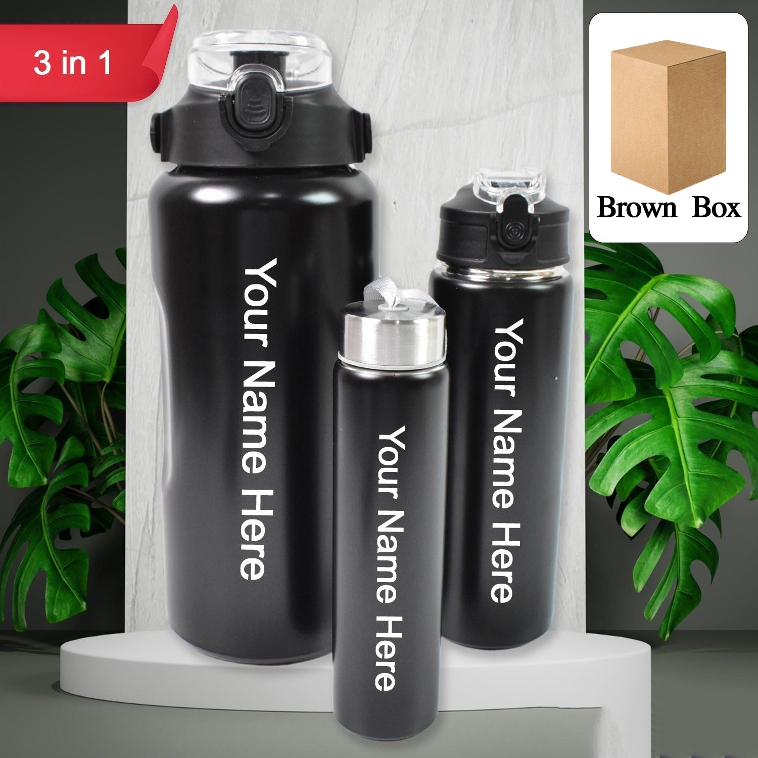 Customized 3 Vaccum Bottle Set
