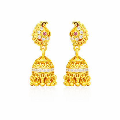 Royal Peacock Inspired Designer Earrings