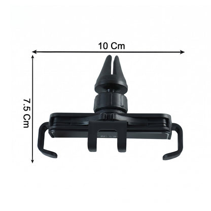 Plastic Car Mobile Phone Holder Air Vent Mount 360 Degree Rotating (1 Pc)