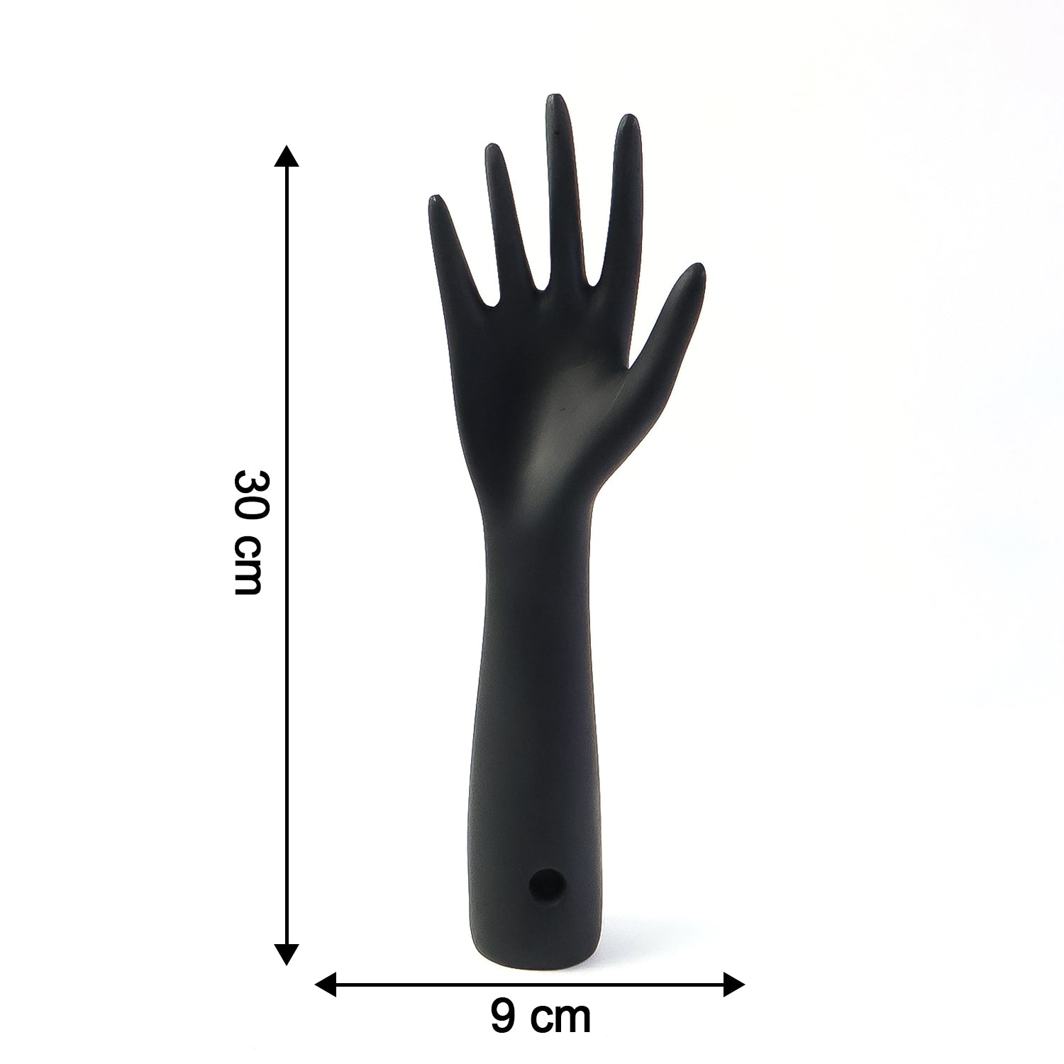 Elegant Black Hand-Shaped Jewelry Display Stand (1 Pc)