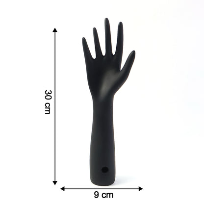 Elegant Black Hand-Shaped Jewelry Display Stand (1 Pc)